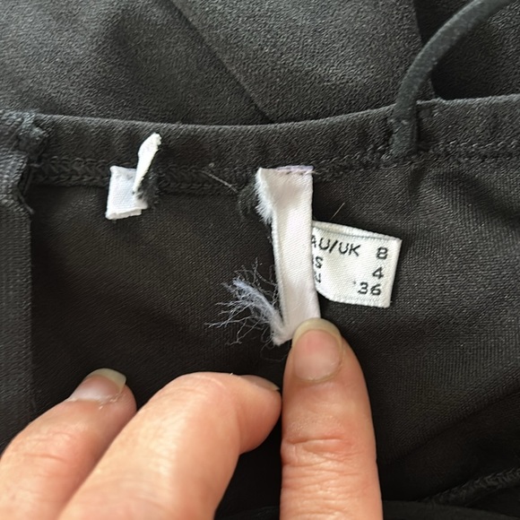 Princess Polly Black Aero Asymmetric Side Slit Midi Dress - Picture 10 of 11